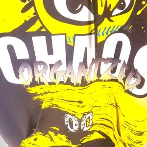 Organized Chaos Pull Over Hoodie Sz. Large. New